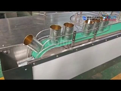 The operation process of the tomato sauce tinplate filling and sterilization production line machine