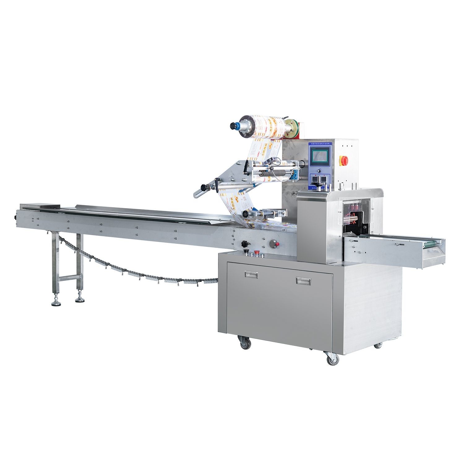 WZ220 Electric Automatic Hffs Horizontal Flow Wrapping Machine Food ...