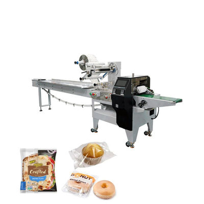 Industrial Flow Wrapping Machine Automatic Commercial Pillow Bread ...