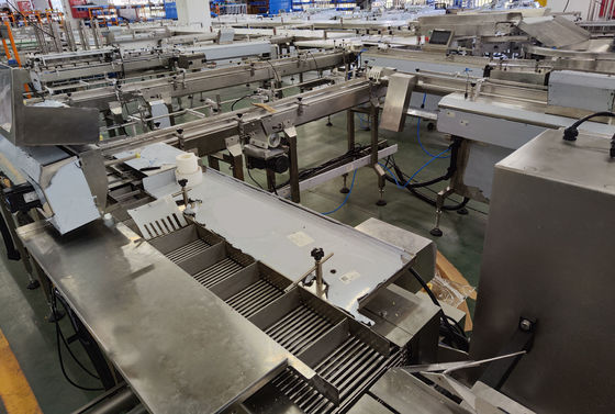 PLC Control Automatic Packaging Line For High Capacity Production 35-150 Bags/Min