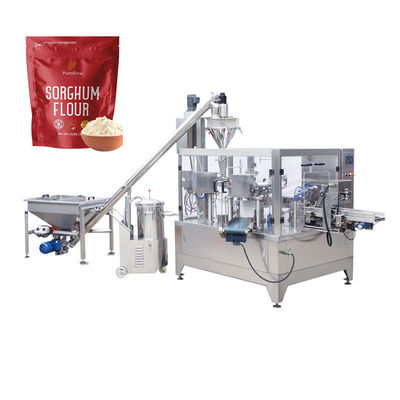 Automatic Packing Machinery Matcha Food Doy Pack Filling Stand Up Zipper Bags Nuts Seasoning Spice Powder Packaging Machine