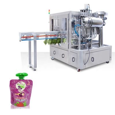 PLC Controlled Flexible Pouch Filling Sealing Equipment For Consistent Filling