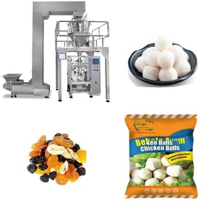 Quad Seal Bag Nut Packaging Machine 220V 50Hz With Filling Range 5-500g