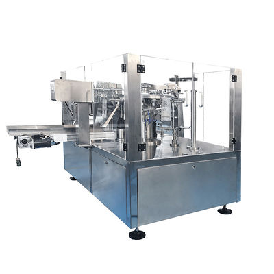 Rotary Doypack Packaging Machine with Vacuum/Nitrogen Filling and Dust Removal System for Residual Oxygen <0.5%