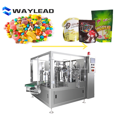 Industrial Pre-made Pouch Automatic Packaging Machine for Nuts Snack Liquid Powder Filling